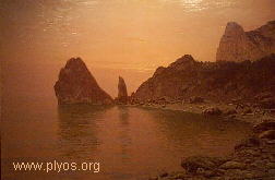 Дубовской. "Морской пейзаж". 1897